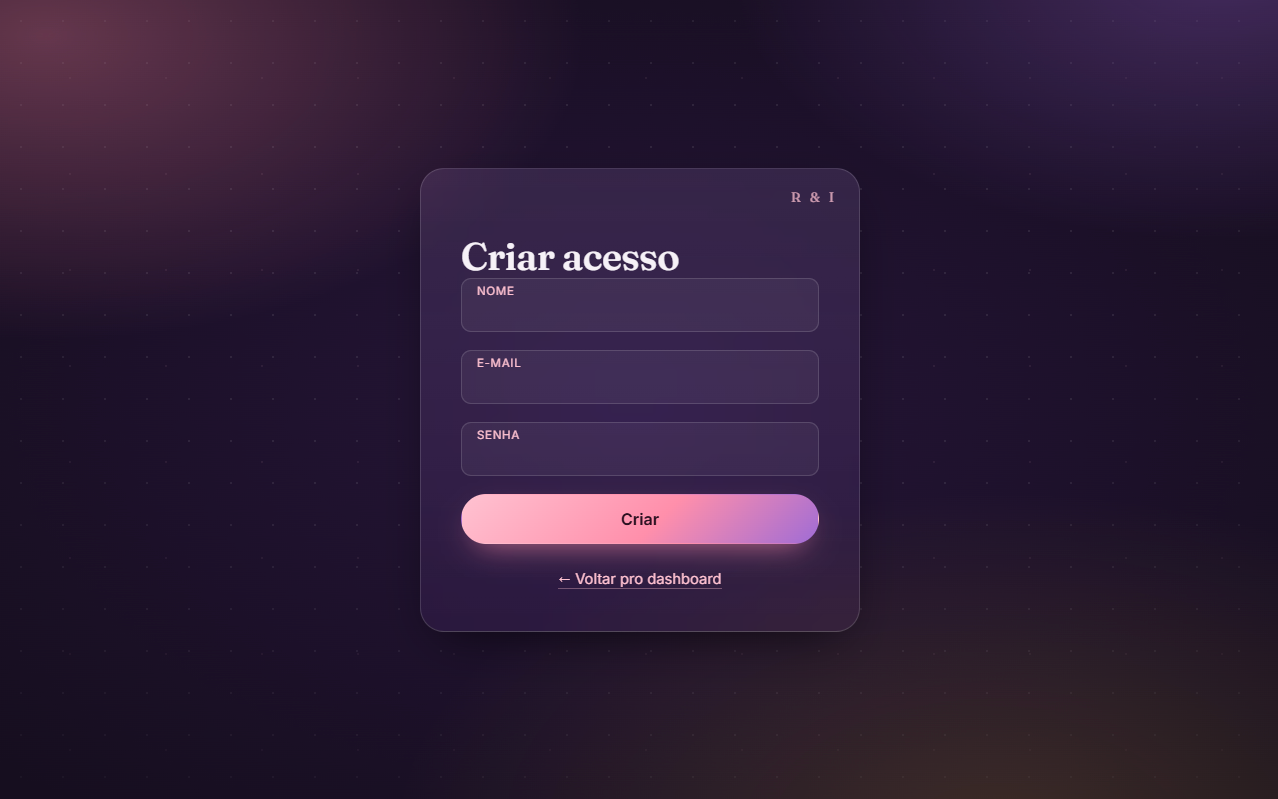Criar Acesso